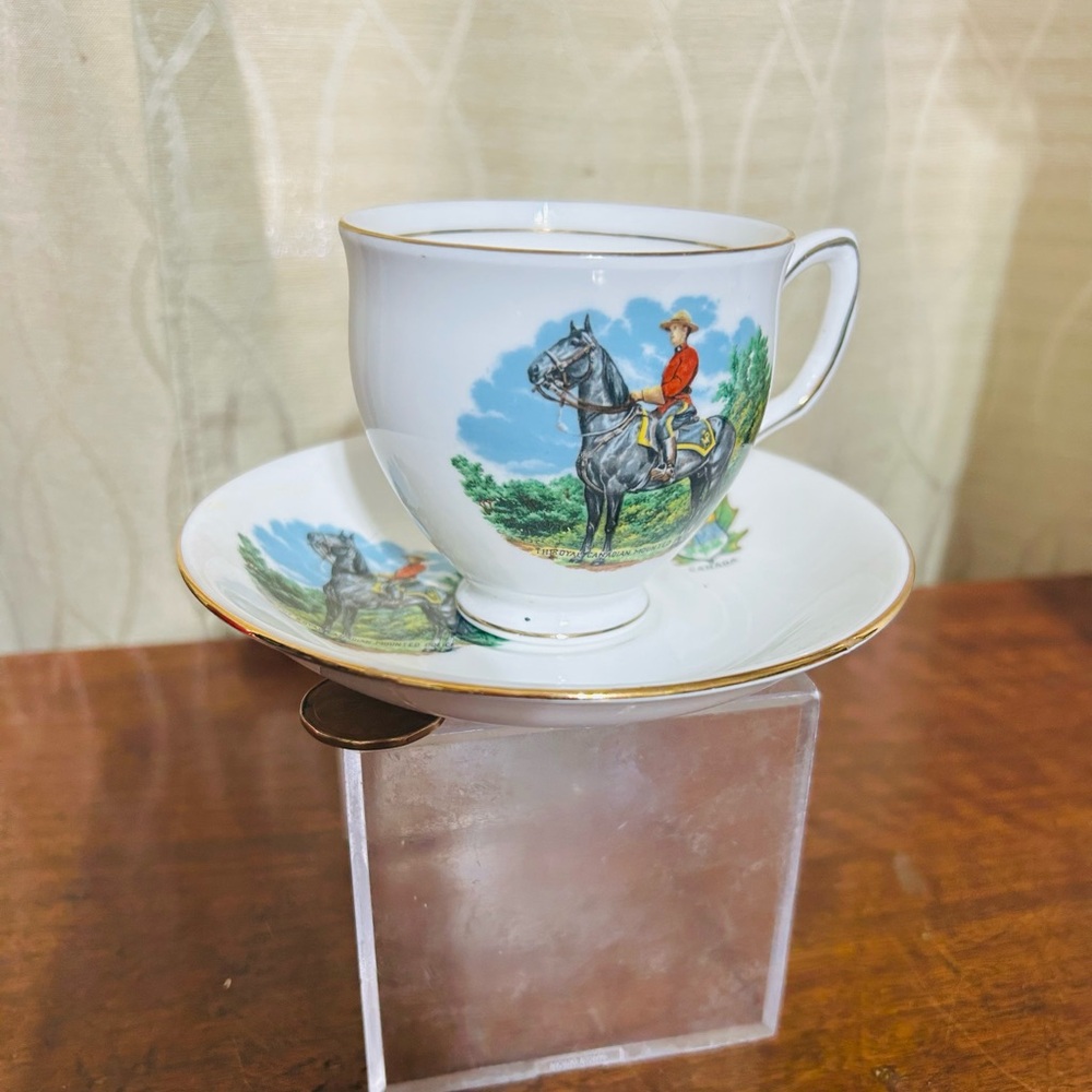 VTG Duchess Bone China RCMP Commemorative Tea Cup & Saucer Bone China
